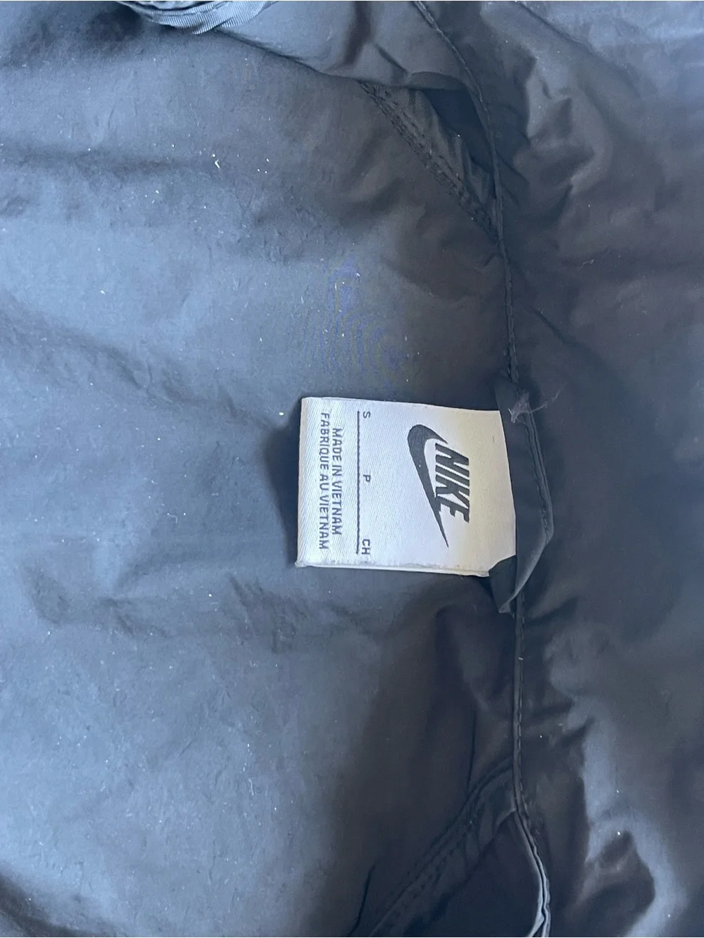 Nike Kids Black Lightweight Windbreaker Jacket with White Swoosh